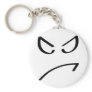 angry smiley icon keychain