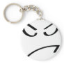 angry smiley icon keychain