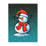 Angry Snowman Post Card