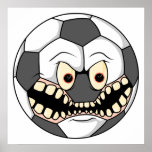 angry soccer ball posters