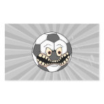 angry soccer ball rectangular sticker