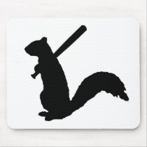 Angry Squirrel Logo Mouse Pad.