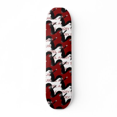 Angry Squirrel Wave Custom Skate Board by Softproduct