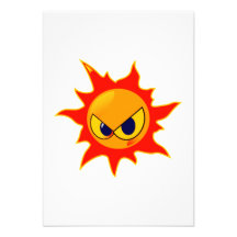 Angry Sun Custom Invite