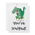 angry t-rex dino tantrum personalized announcement