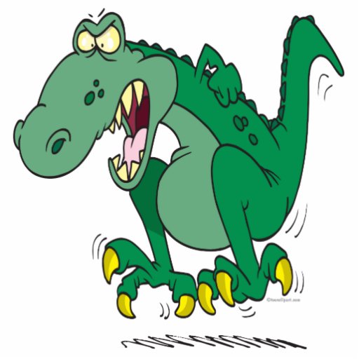 t rex angry