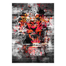 Angry Tiger Custom Invitation