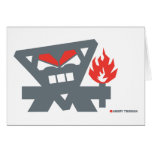 Angry Tiki Man Cards