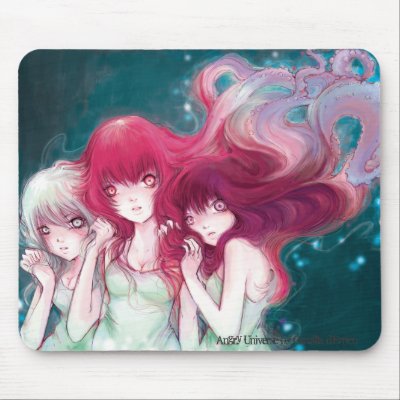 Angry Universe Mousepad by camilladerrico