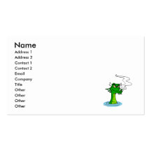 Angry Water Dragon Business Cards