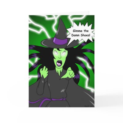 Angry Witch: Birthday Greeting Cards by reeltoons