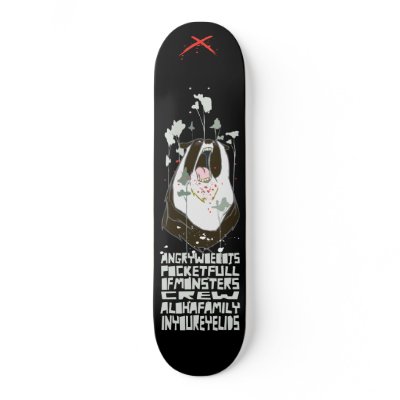 Angry Woebots "Pocket Full of Monsters" Skate Boards by angrywoebots