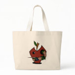 Angry Worm With Needle Tote Bag
