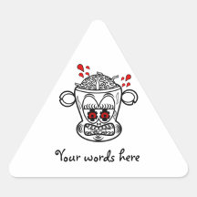 Angry zombie monkey sticker