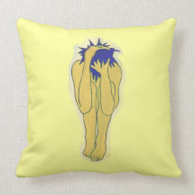 Angst (Lemon) Throw Pillow