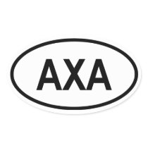 Anguilla "AXA" Stickers