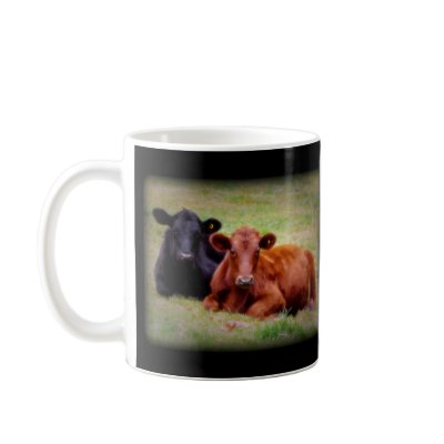 Angus Love - Pair of Cattle Side by Side Mug by CountryCorner