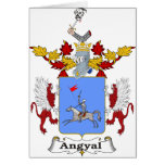 Angyal Family Hungarian Coat of Arms Card