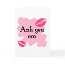 Anh yeu em - Vietnamese I love you Card