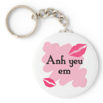 Anh yeu em - Vietnamese I love you Keychain