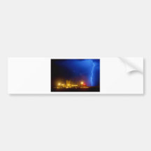 Anheuser-Busch Budweiser Brewery Lightning thunder Bumper Stickers
