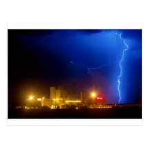 Anheuser-Busch Budweiser Brewery Lightning thunder Post Cards