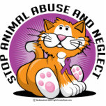 Animal Abuse Cat photo sculptures