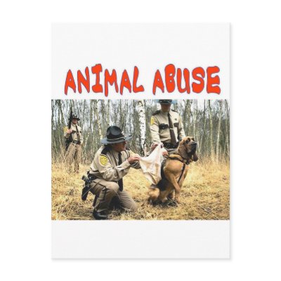 ANIMAL ABUSE POSTCARDS by ALMOUNT