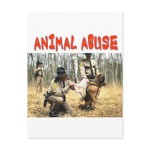 ANIMAL ABUSE POSTCARDS