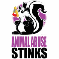 Animal Abuse Stinks Acrylic Cut Out