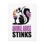 Animal Abuse Stinks Post Cards