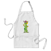 Animal Alphabet Iguana Apron