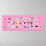 Animal Alphabets on pink