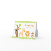 Animal Birthday Thank You Card