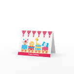 Animal Circus Train Note Cards