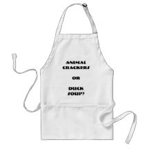 "Animal Crackers or Duck Soup?" Apron