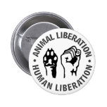 Animal & Human Liberation Button