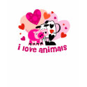Animal Love t-shirts