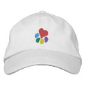 Animal Lover_Heart-Paw embroidered hats