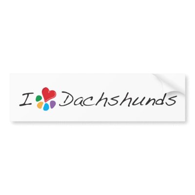 Animal Lover_I Heart Dachshunds by Artful_Animalz