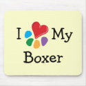 Animal Lover_I Heart My Boxer mousepads