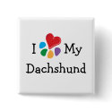 Animal Lover_I Heart My Dachshund buttons