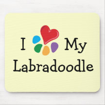 Animal Lover_I Heart My Labradoodle Mouse Mat