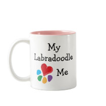 Animal Lover_I Heart My Labradoodle Mugs