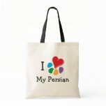 Animal Lover_I Heart My Persian v.2 Tote Bag