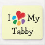 Animal Lover_I Heart My Tabby Mouse Pads