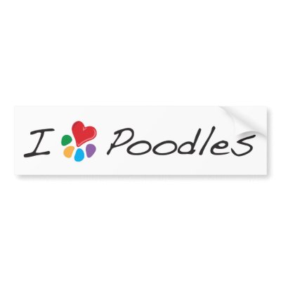 Animal Lover_I Heart Poodles by Artful_Animalz