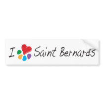 Animal Lover_I Heart St. Bernards