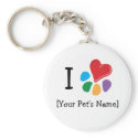 Animal Lover_I Heart template keychains