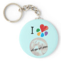 Animal Lover_I Heart your pet's photo template keychains